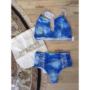 San Lorenzo Keyhole Top & Interlace Bottom NWT